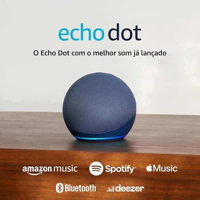 Echo Dot (Última geração) | O Echo Dot com o melhor som já lançado | Cor Azul