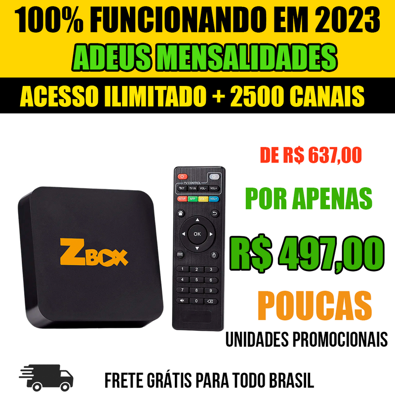 ZBOX TV -  Vitalício 4k  0riginal