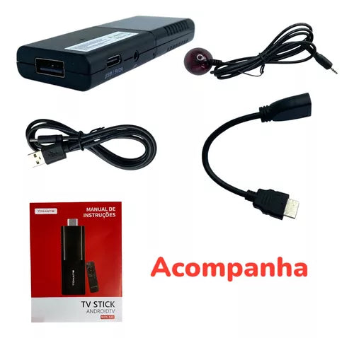 Aparelho Smart Stick Android 4k Ultra Hd Cor Preto